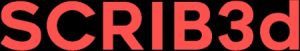 SCRIB3D logo black